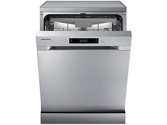 Lavavajillas - Samsung DW60M6050FS, 14 servicios, 7 programas, 59.8 cm, Función Higiene, Configuración Flexible, Inox
