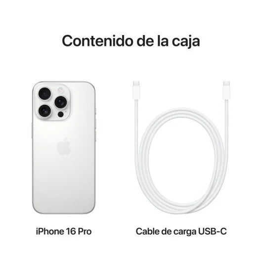 Apple iPhone 16 Pro 128GB Titanio Blanco Libre