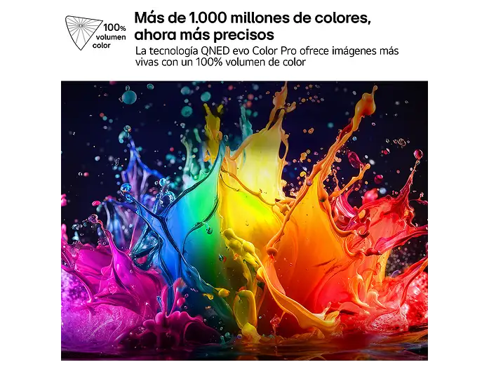 TV QNED Mini LED 50 - LG 50QNED72B6B, UHD 4K, Procesador Inteligente α7 AI Processor 4K Gen9, Smart TV, DVB-T2 (H.265), Negro