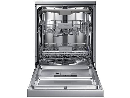 Lavavajillas - Samsung DW60M6050FS, 14 servicios, 7 programas, 59.8 cm, Función Higiene, Configuración Flexible, Inox