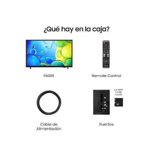 TV Samsung Serie F6002F LED 32 UE32F6002FKXXH FullHD HDR Tizen