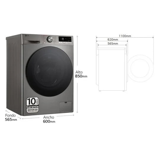 Lavadora Carga Frontal LG F4WR7009AGS