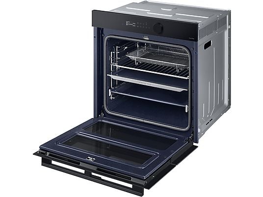 Horno de vapor - Samsung NV7B5750TDKU1, Multifunción, Pirolítico, Air Fry, 76l, 59.5 cm, Dual Cook Flex, WiFi, Negro