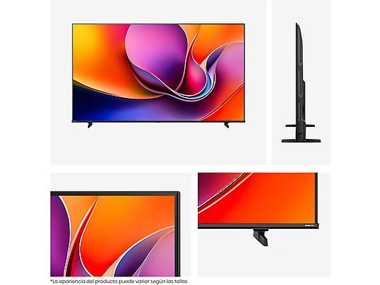 TV LED 85 - Hisense 85A6Q, UHD 4K, Quad CoreMT9603, IA 4K Upscaler, Modo Juego Plus, Control por voz, Negro