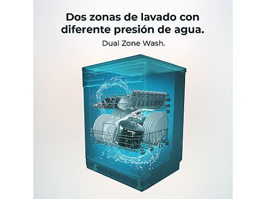 Lavavajillas - Cecotec Bolero Aguazero 6700 B, 15 cubiertos, 14 programas