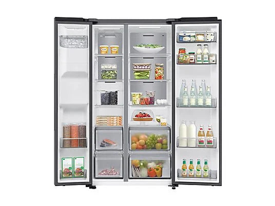 Frigorífico americano - Samsung Bespoke AI RS70F64KETEF, All Around Cooling, No Frost, 178.4 cm, 640 l, Dispensador agua y hielo, Inox