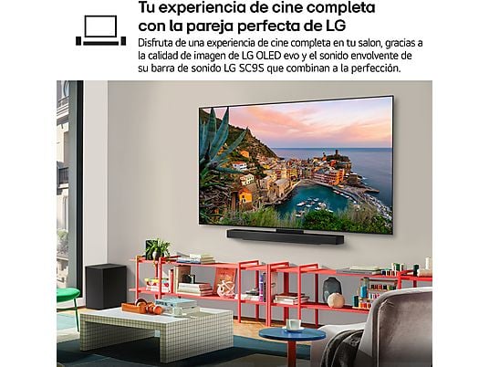 TV OLED 83 - LG OLED83C54LA, OLED 4K, Procesador Inteligente α9 AI Processor 4K Gen8, Smart TV, DVB-T2 (H.265), Negro