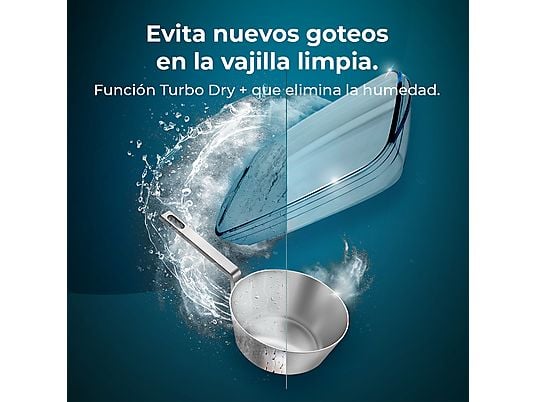 Lavavajillas - Cecotec Bolero Aguazero 6700 B, 15 cubiertos, 14 programas