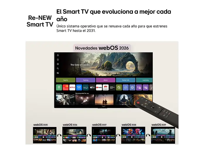 TV QNED Mini LED 75 - LG 75QNED72B6A, UHD 4K, Procesador Inteligente α7 AI Processor 4K Gen9, Smart TV, DVB-T2 (H.265), Negro