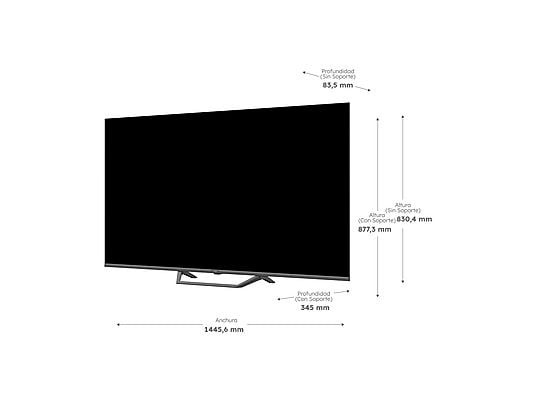 TV QLED 65" - Haier S80 Series H65S80FUX, QLED 4K HDR10, Google TV, Gaming 120Hz, Dolby Audio, Negro