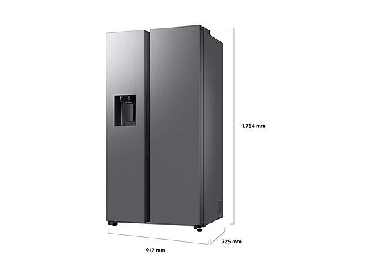 Frigorífico americano - Samsung Bespoke AI RS70F64KETEF, All Around Cooling, No Frost, 178.4 cm, 640 l, Dispensador agua y hielo, Inox