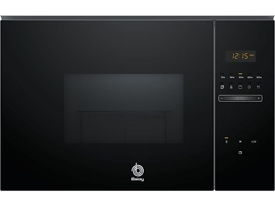 Microondas integrable - Balay 3CG5172N2, 800 W, 5 niveles, 20 l, Negro