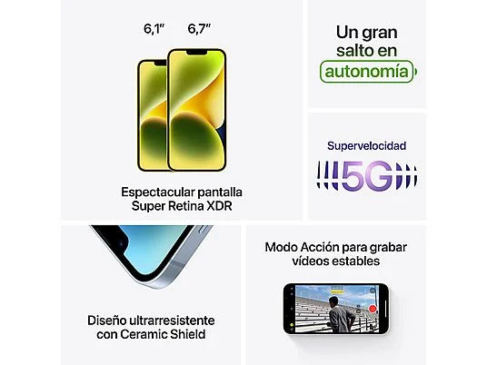 Apple iPhone 14 Plus 128GB - 6.7" Display A15 Bionic 5G
