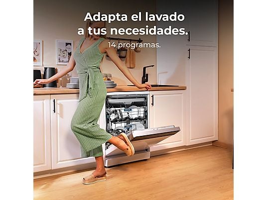 Lavavajillas - Cecotec Bolero Aguazero 6700 B, 15 cubiertos, 14 programas