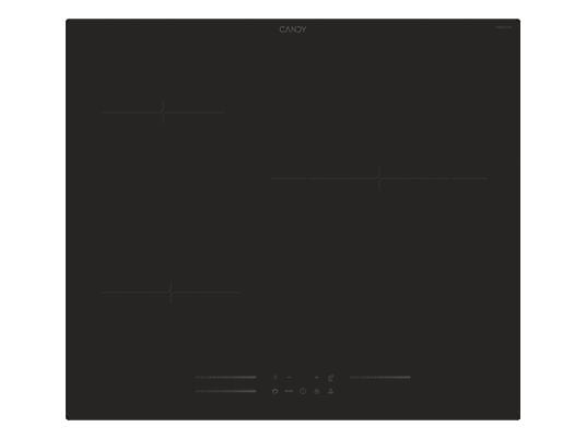 Placa inducción - Candy CI633MCBB, 3 Zonas, Zona grande de 29 cm, Negro