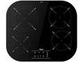 Placa vitrocerámica - Teka TCC 64310 TTC BK, 4 zonas, Zona grande de 21 cm, 59 cm, Touch control, Negro
