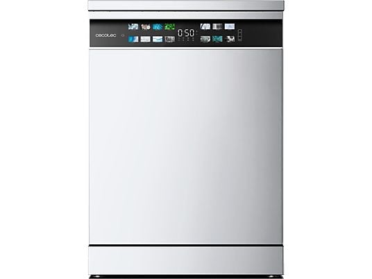Lavavajillas - Cecotec Bolero Aguazero 6700 B, 15 cubiertos, 14 programas