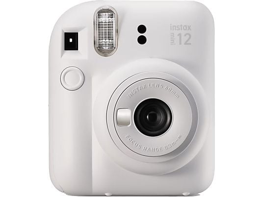 Cámara instantánea - Fujifilm Instax Mini 12, 62× 46 mm, Flash, Blanco arcilla