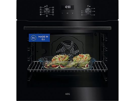 Horno - AEG TU5AB20WSK, Multifunción, Limpieza por agua, 72 l, Display LED, 60 cm, Negro