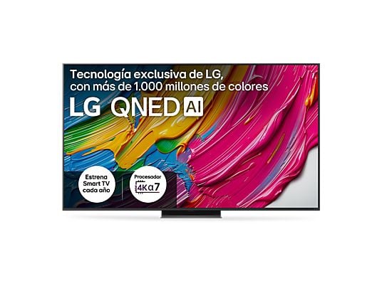 TV QNED 65 - LG 65QNED81A6A, UHD 4K, Procesador Inteligente α7 AI Processor 4K Gen8, Smart TV, DVB-T2 (H.265), Negro