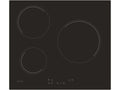 Placa vitrocerámica - Candy Timeless CH63CC4U2, 3 Zonas, Zona grande 25 cm, Float glass, 60 cm, Negro