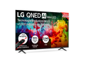 TV QNED Mini LED 75 - LG 75QNED72B6A, UHD 4K, Procesador Inteligente α7 AI Processor 4K Gen9, Smart TV, DVB-T2 (H.265), Negro