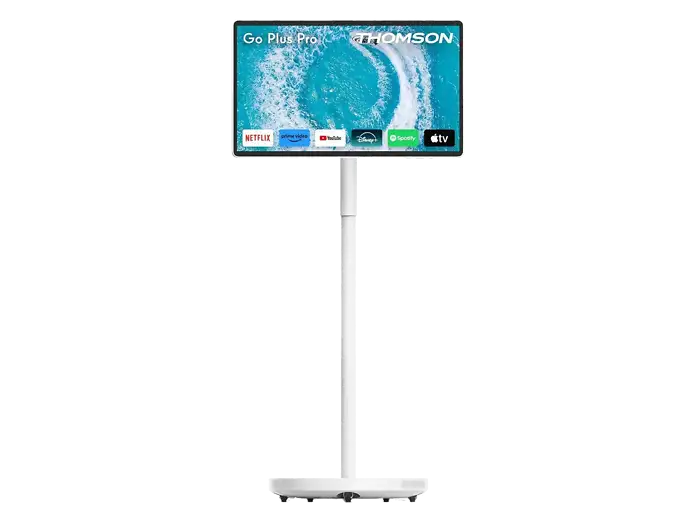 TV LED 27" - Thomson 27UE7M45, UHD 4K, ARM Cortex-A72*4+ARM Cortex-A53*4, Webcam Integrada, Pantalla táctil, Subwoofer, Micrófono, Blanco