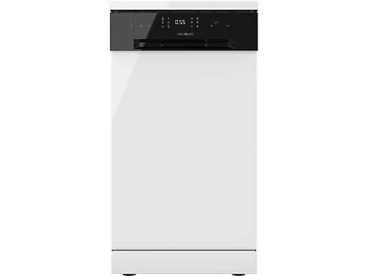 Lavavajillas compacto - Cecotec Bolero Aguazero 4201 E, 11 servicios, 6 programas, 45 cm, Dual Zone Wash, Inicio diferido, White