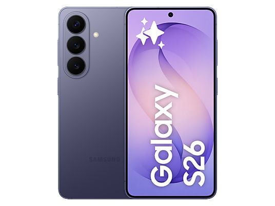 Móvil - Samsung Galaxy S26, Violeta, 256 GB, 12 GB RAM , 6.3 FHD+, Exynos 2600, 4300 mAh, Android 16