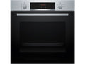 Horno - Bosch HBA574ES3, Multifunción, Pirolítico, 71 l, 59.4 cm, HotAir 3D, Asistente de limpieza con agua, Inox