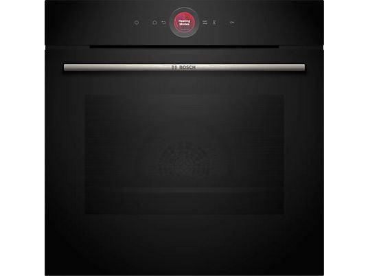 Horno compacto - Bosch HBG774KB1, Serie 8, Multifunción, Pirolítico, 71 l, 54.9 cm, Negro