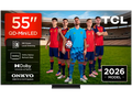 TV QD-Mini LED 55 - TCL 55C6K PRO, UHD 4K, TCL AiPQ Processor, Smart TV con Google TV, Dolby Vision-Atmos, Negro