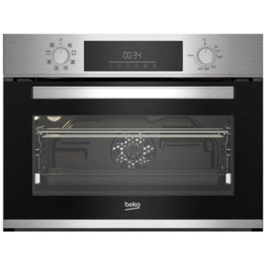 Horno Compacto Beko BBCM12300X 48L 45cm Hidrolítico A con Grill Inox