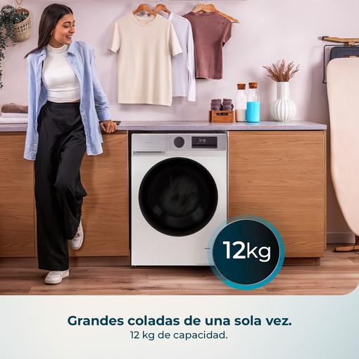 Cecotec Lavadora Carga Frontal 12kg Bolero Dresscode 12450 Inverter