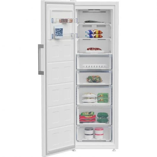 Congelador vertical clase E Beko 286 litros