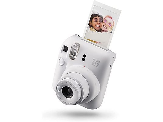 Cámara instantánea - Fujifilm Instax Mini 12, 62× 46 mm, Flash, Blanco arcilla
