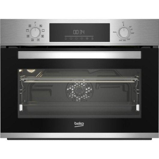 Horno Compacto Beko BBCM12300X 48L 45cm Hidrolítico A con Grill Inox