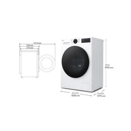Lavadora LG 9 kg A F2X50S9TLB con AI Direct Drive y TurboWash 360º