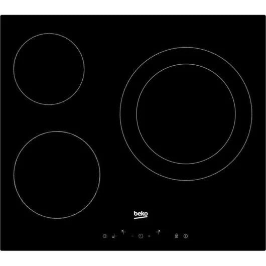 Beko HIC63402T Placa Vitrocerámica 3 Zonas Cristal Negro