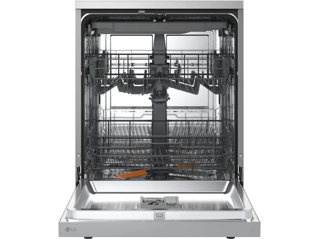 Lavavajillas LG DF273FV QuadWash con Vapor y Sistema EasyRack, Acero Inoxidable