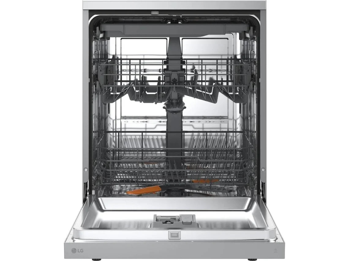 Lavavajillas LG DF273FV QuadWash con Vapor y Sistema EasyRack, Acero Inoxidable