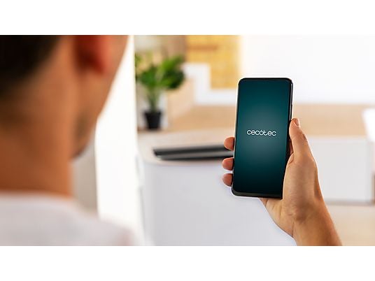 Aire acondicionado portátil - Cecotec ForceClima 12800 Soundless Heating Connected, 3024 fgh, Bomba de calor, 5 modos, 3 veloc, Mando, Wi-Fi, Blanco