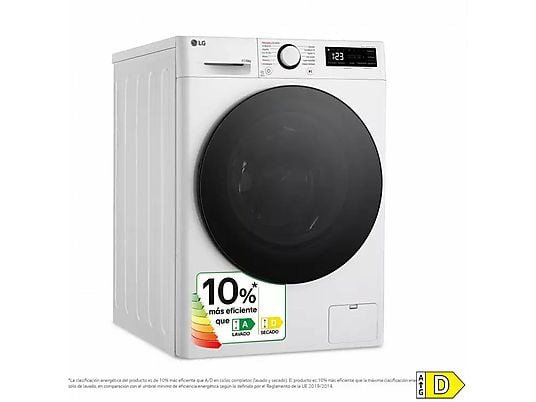 Lavadora secadora - LG AI Direct Drive Turbowash 360, 11 kg + 6 kg, Blanco