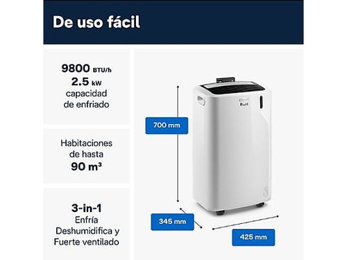 Aire acondicionado portátil De'Longhi PAC EM90