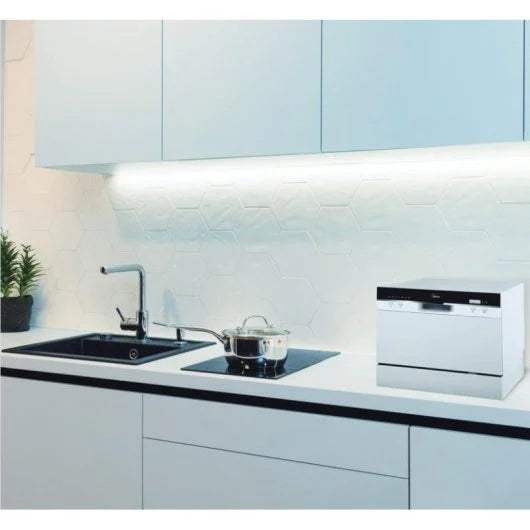 Lavavajillas Midea MTD55S101W-ES 6 Cubiertos F compacto filtro antibacterias