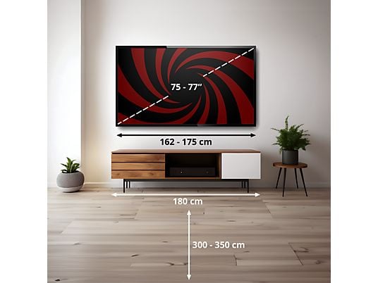 TV OLED 77 - LG OLED77C55LA, OLED 4K, Procesador Inteligente α9 AI Processor 4K Gen8, Smart TV, DVB-T2 (H.265), Negro