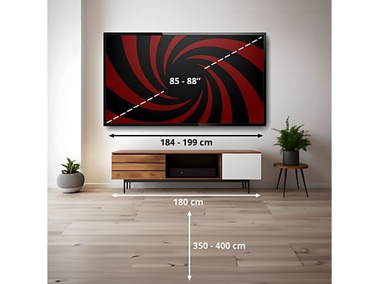 TV QLED 85 - Samsung TQ85Q6FAAUXXC, UHD 4K, Q4 Lite Processor, Smart TV, Negro
