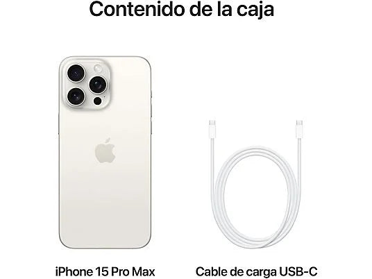 Apple iPhone 15 Pro Max 256GB White Titanium - A17 Pro 48MP