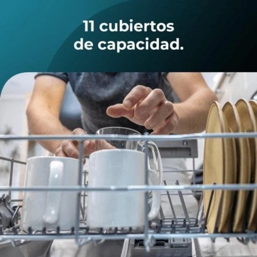 Cecotec Bolero Aguazero 4101 Full-BI Lavavajillas Integrable 11 Cubiertos E Acero Inoxidable
