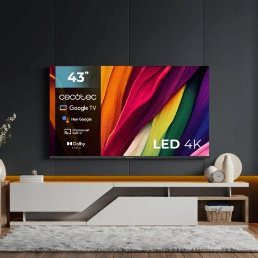 TV Cecotec LED A4 Series ALU40043 43″ 4K Ultra HD Android TV Dolby Vision Bluetooth HDR10 Chromecast VRR